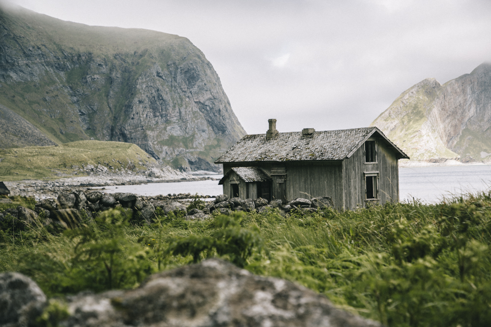 Varoy cane de pêcheur mastad Lofoten