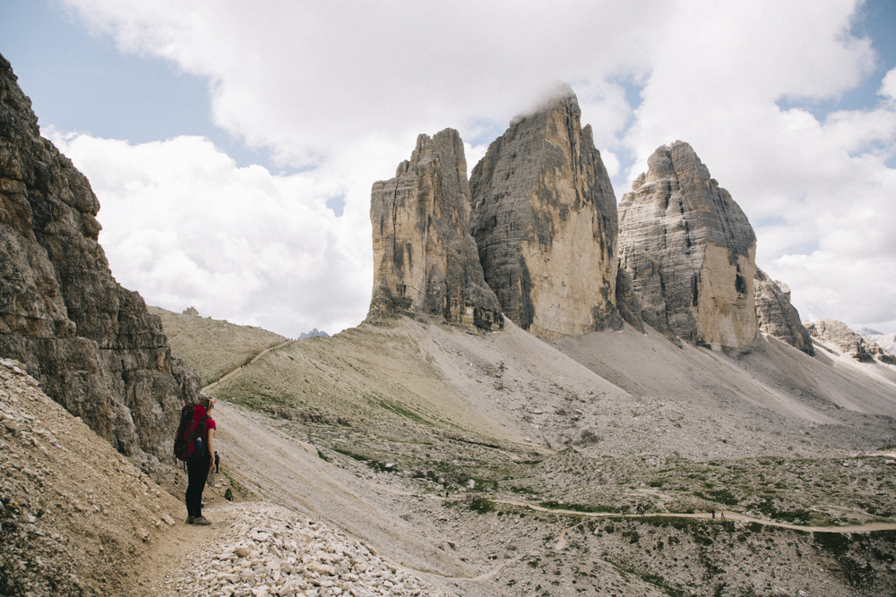 Roadtrip Dolomites sentier de randonnée Très cimes di Lavaredo