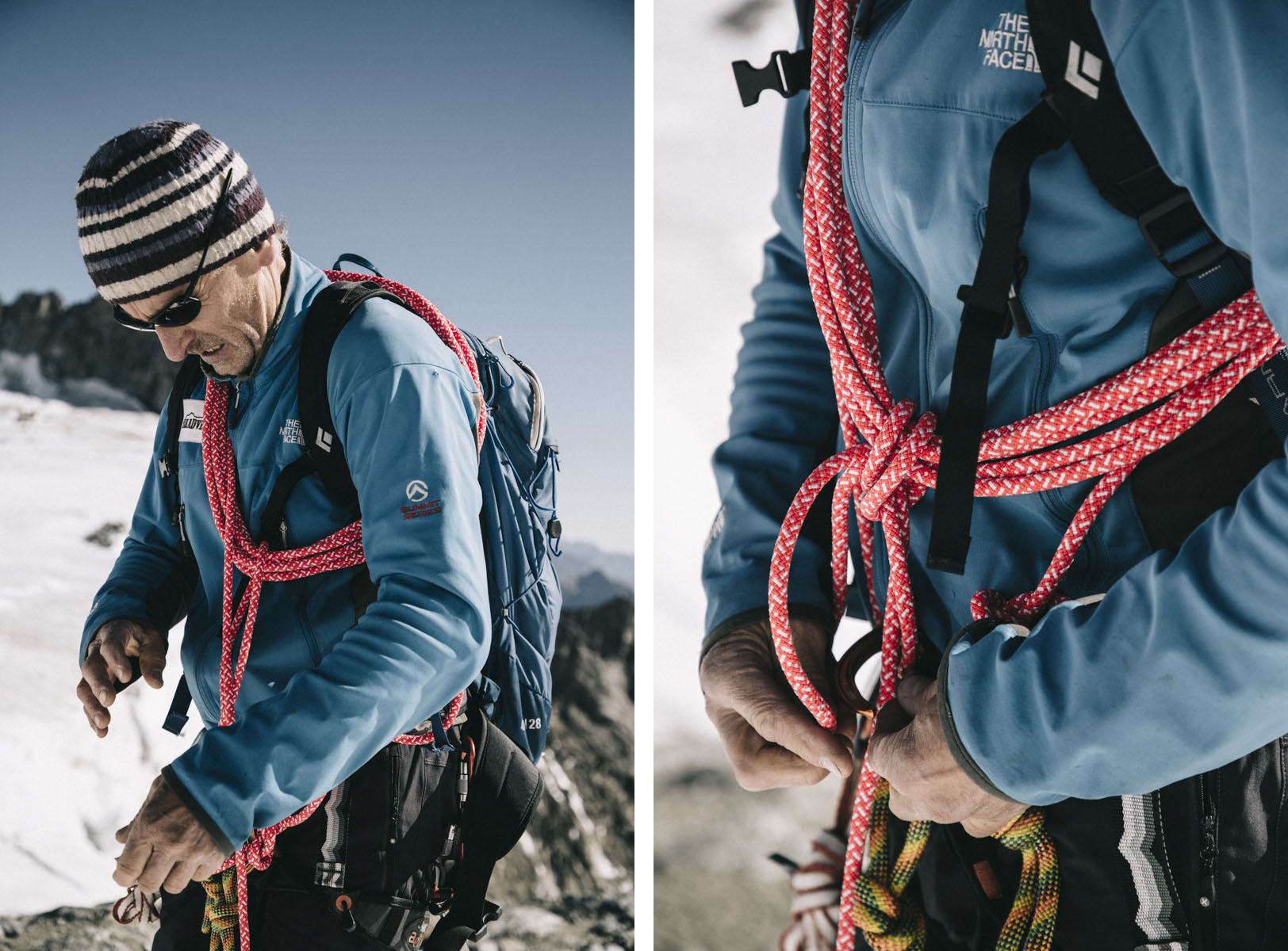 Equipement sur un glacier Equipement sur un glacier