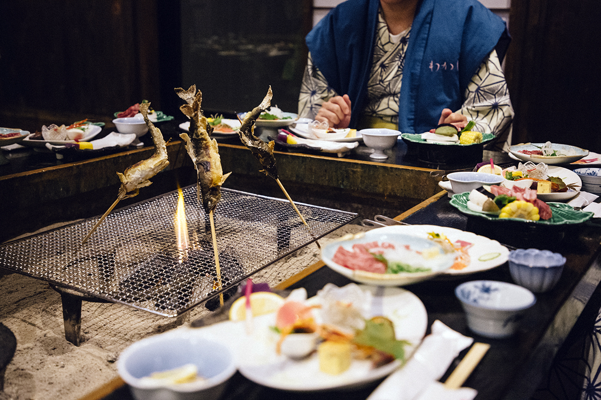 Wakaba ryokan dinner