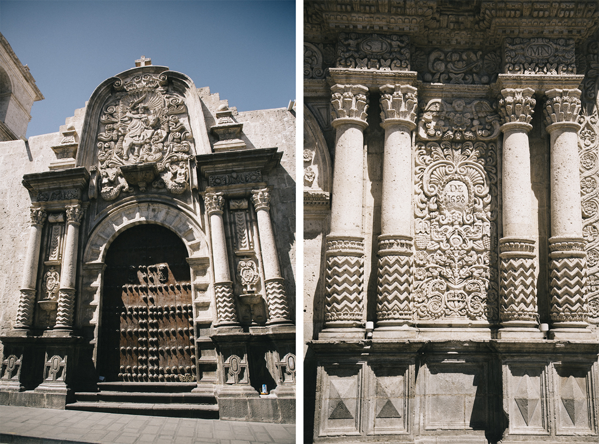 Arequipa iglesia Compania sculpture 