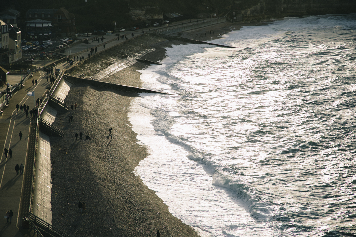 Plage d'Etretat vue de la chapelle