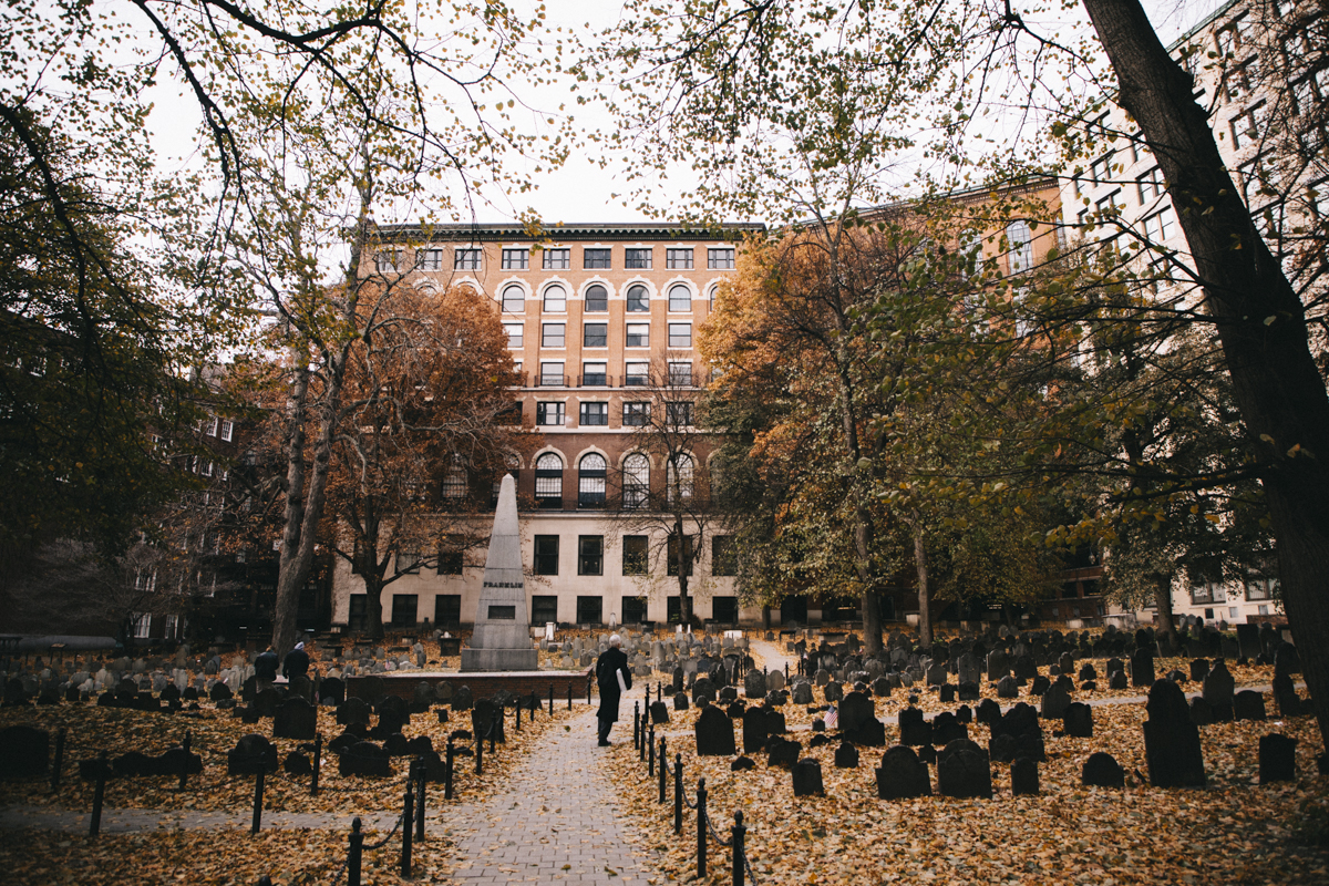 Freedom trail Boston Cimetery