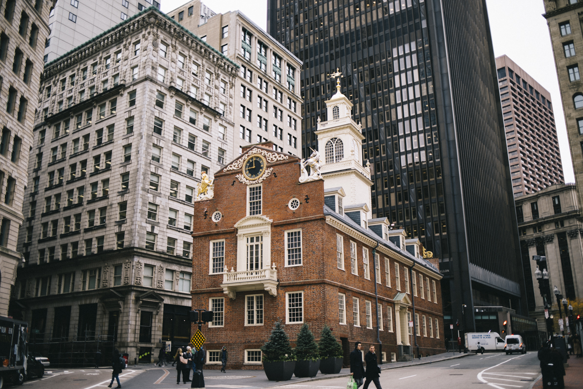 Freedom trail Boston Old state house