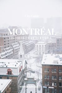 Montréal city guide endroits authentiques