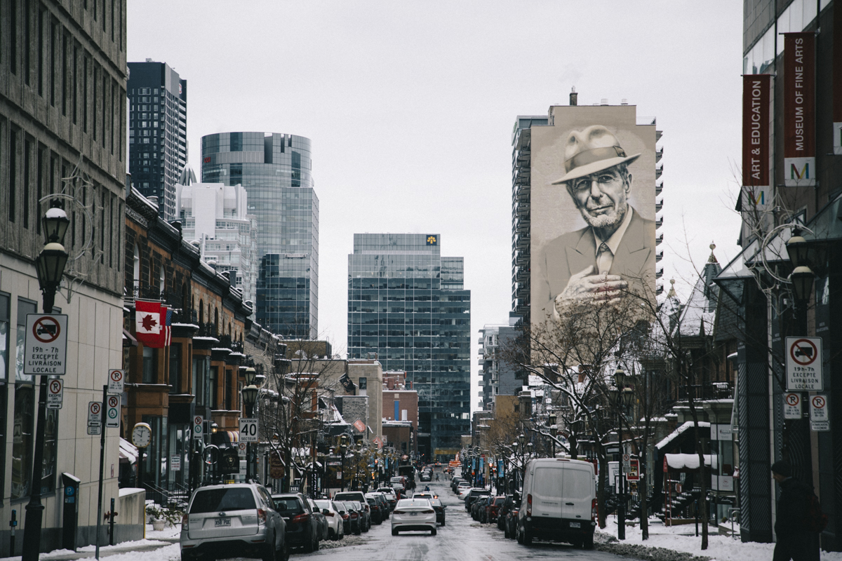 Murale Léonard Cohen Montréal