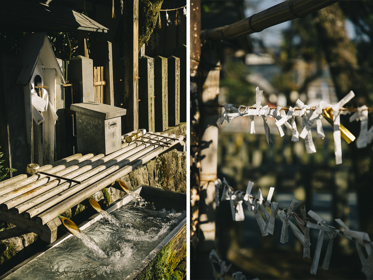se purifier dans un sanctuaire shinto