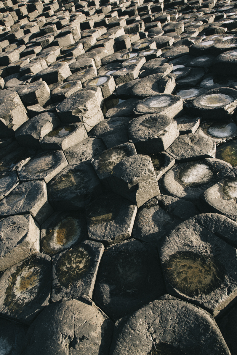 formation volcanique en basalte hexagone giant's causeway