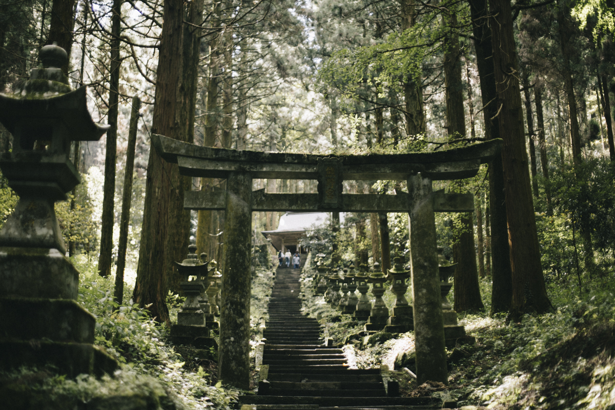 Tori à kamishikimi shrine Kumamoto