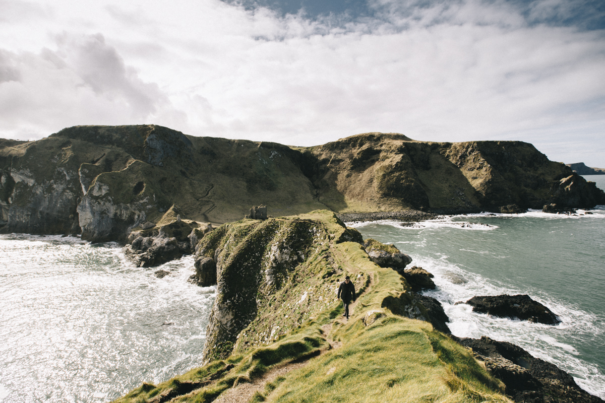 Kinbane Castle nord de l'Irlande