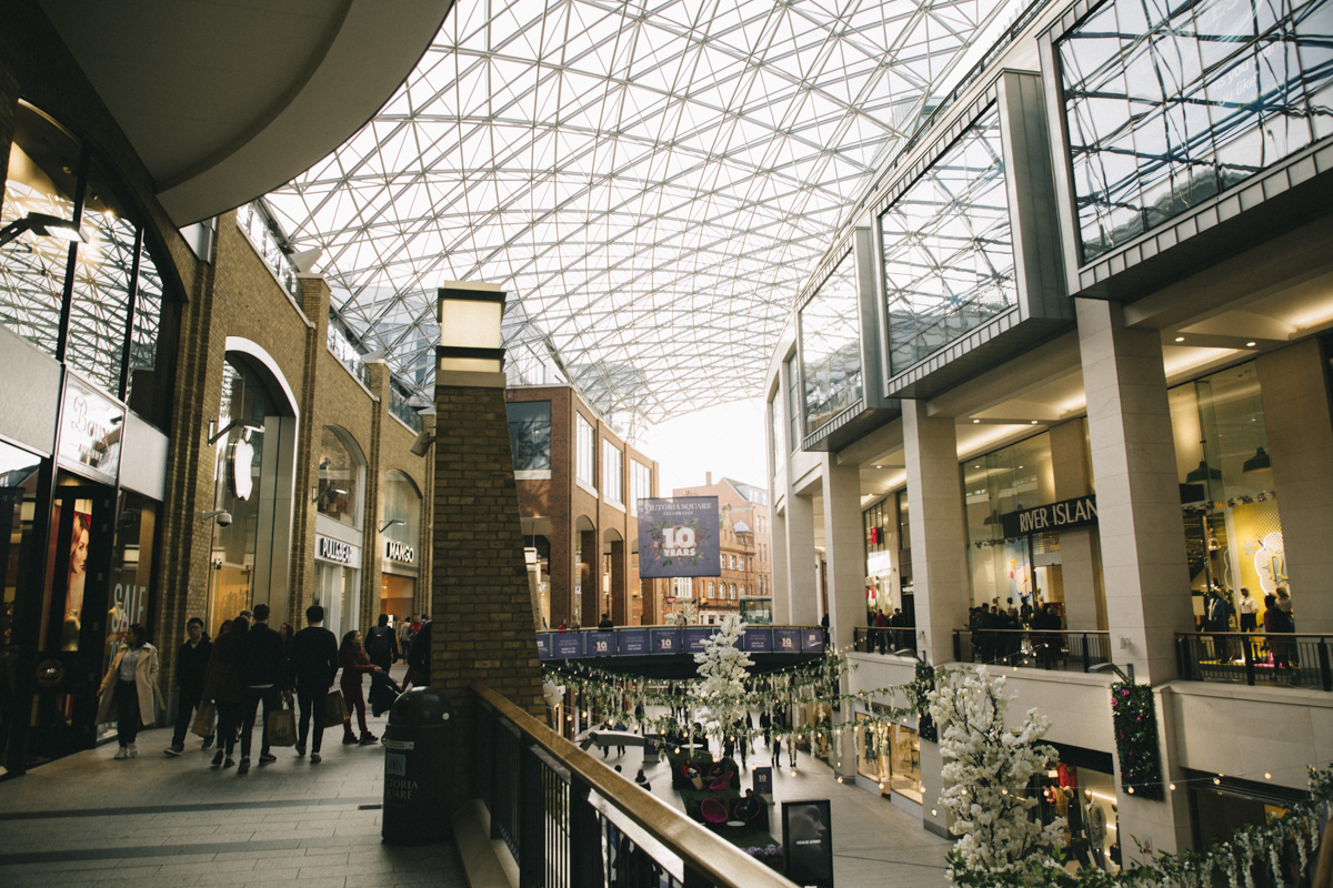 Victoria square shopping center belfast
