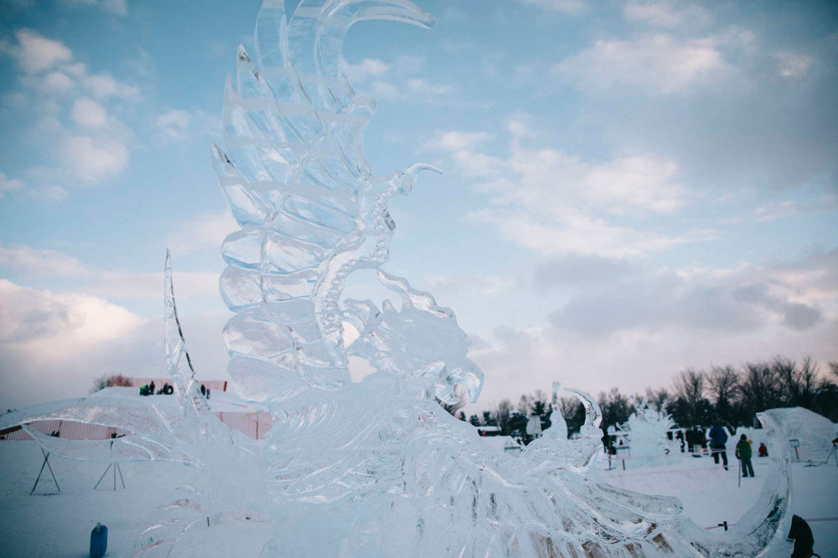 ice festival Higashikawa hokkaido japon hiver