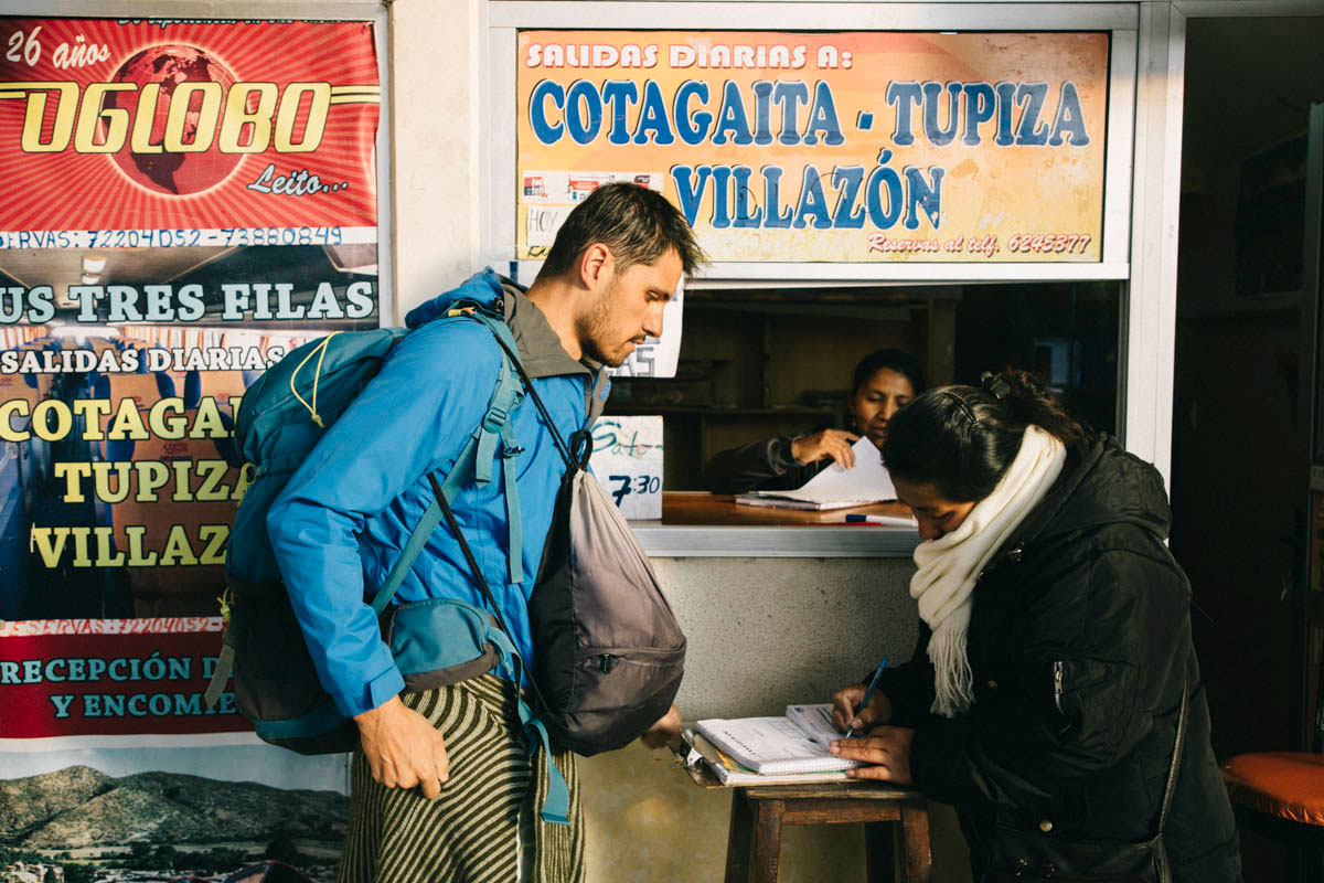 Gare de bus en Bolivie transport
