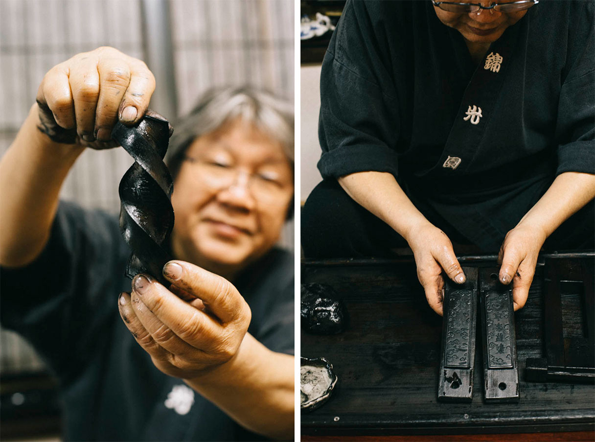 encre japonaise nara city prefecture artisan