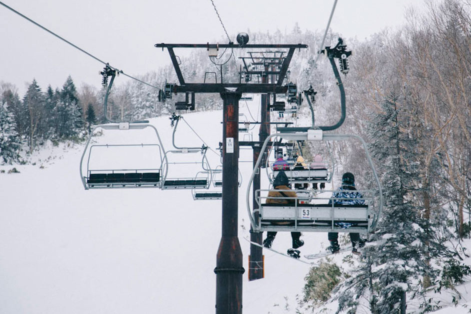Remonter mécanique Shiga Kogen ski alpes japonaise nagano