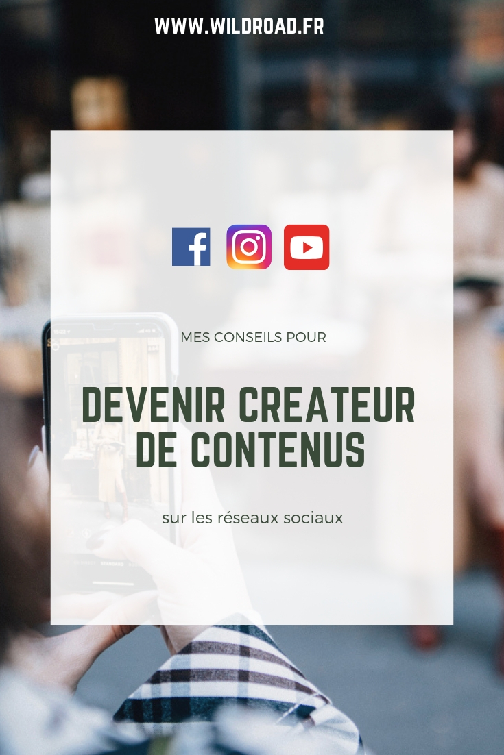 devenir créateur de contenus sur les réseaux sociaux