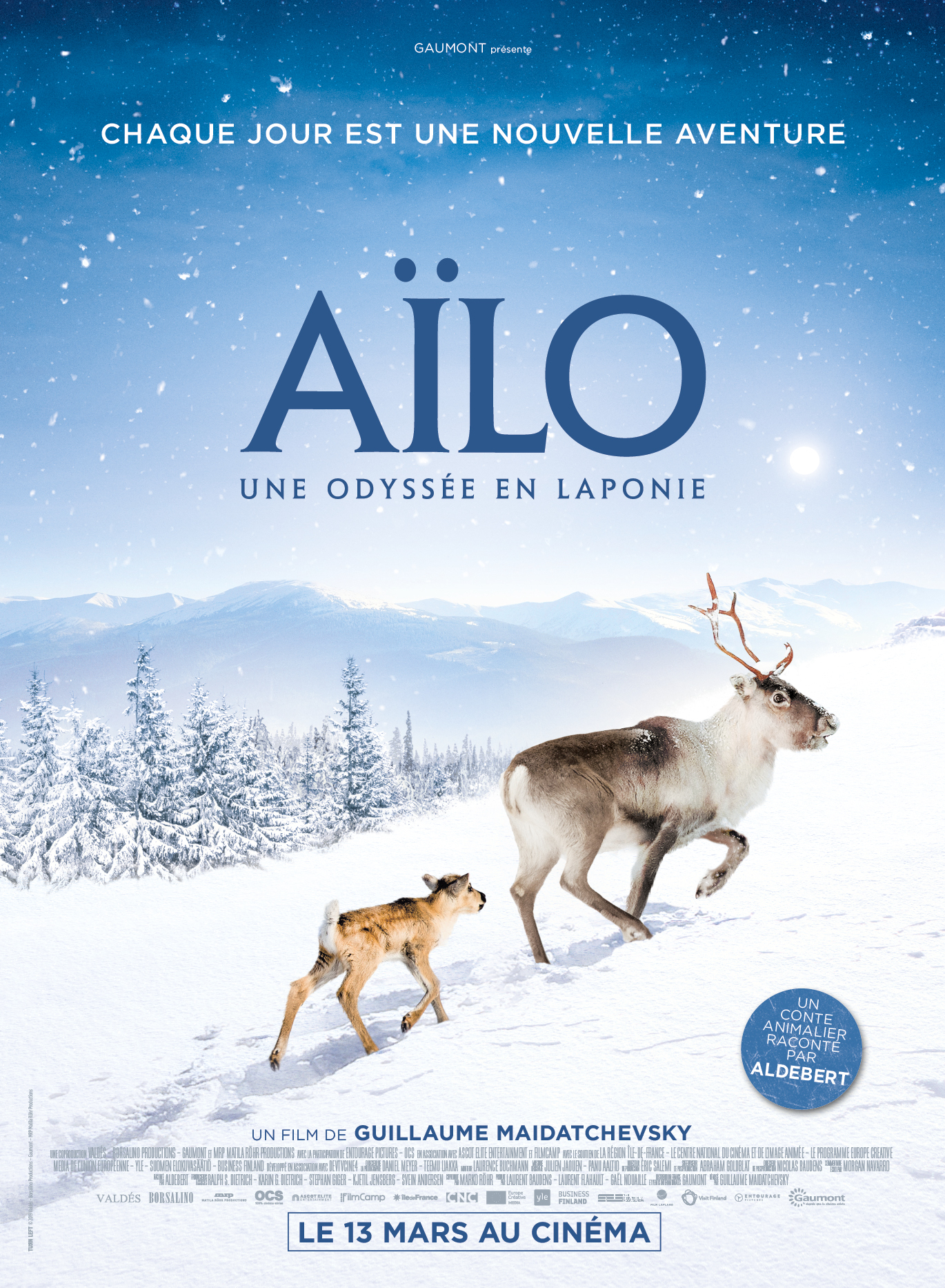 Affiche de film AÏlo tourné en Laponie finlandaise