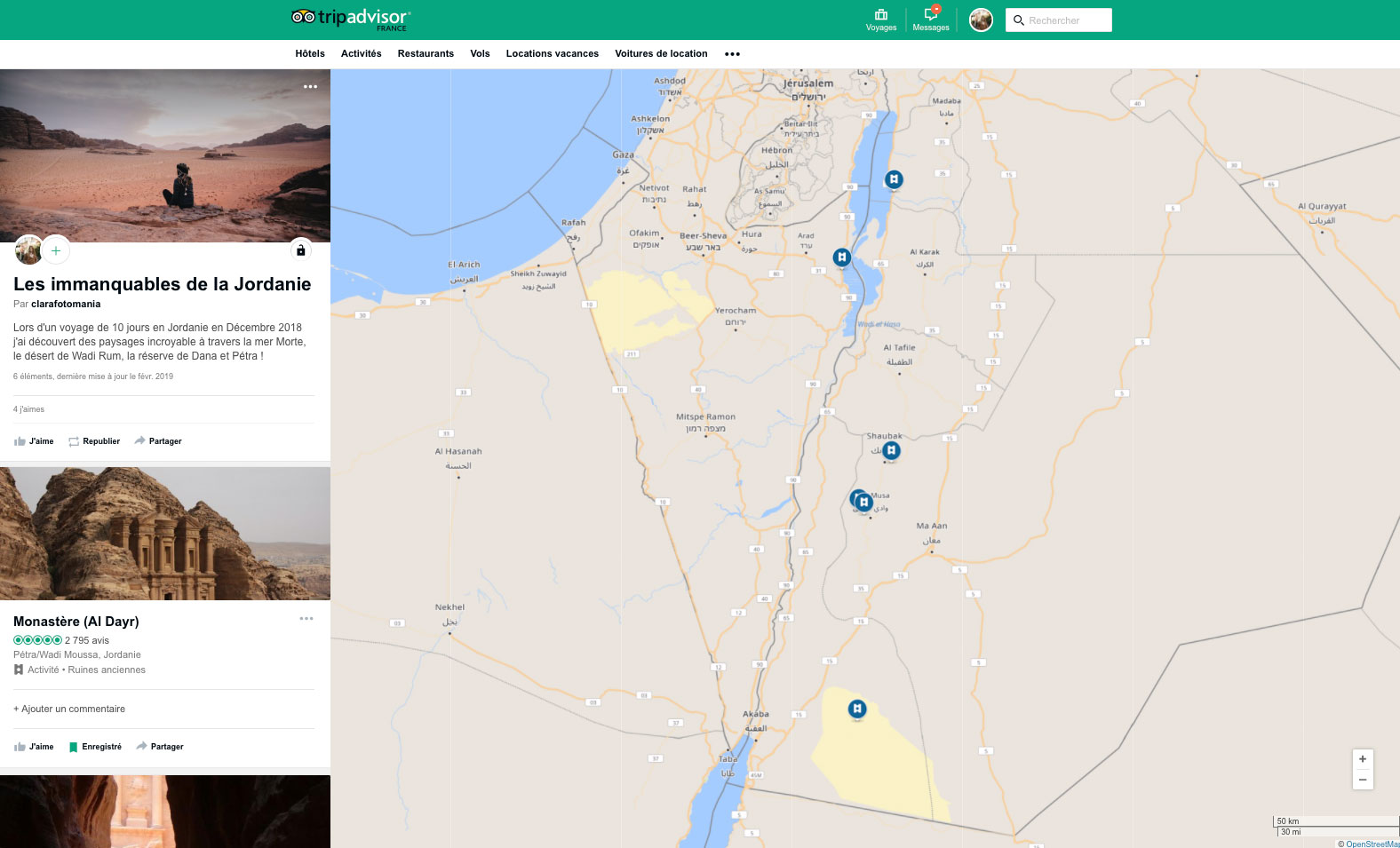 carte mes voyage travel feed Tripadvisor