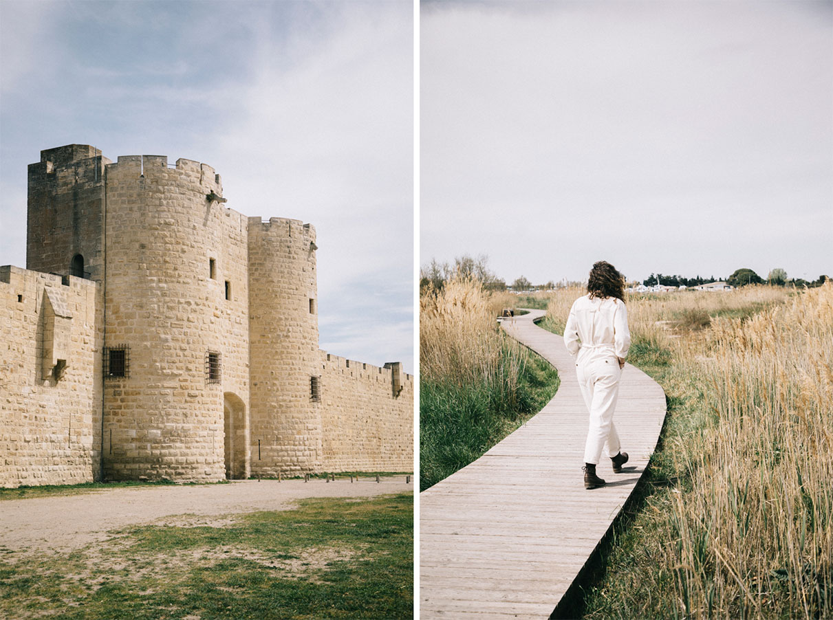 Les remparts d'Aigues-Mortes lors d'un week-end en Camargue