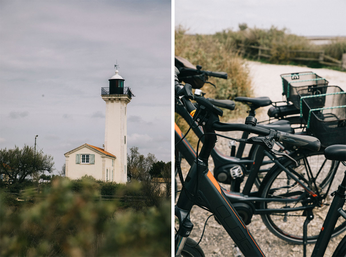 Dingue à la mer au phare de Gacholle en vélo