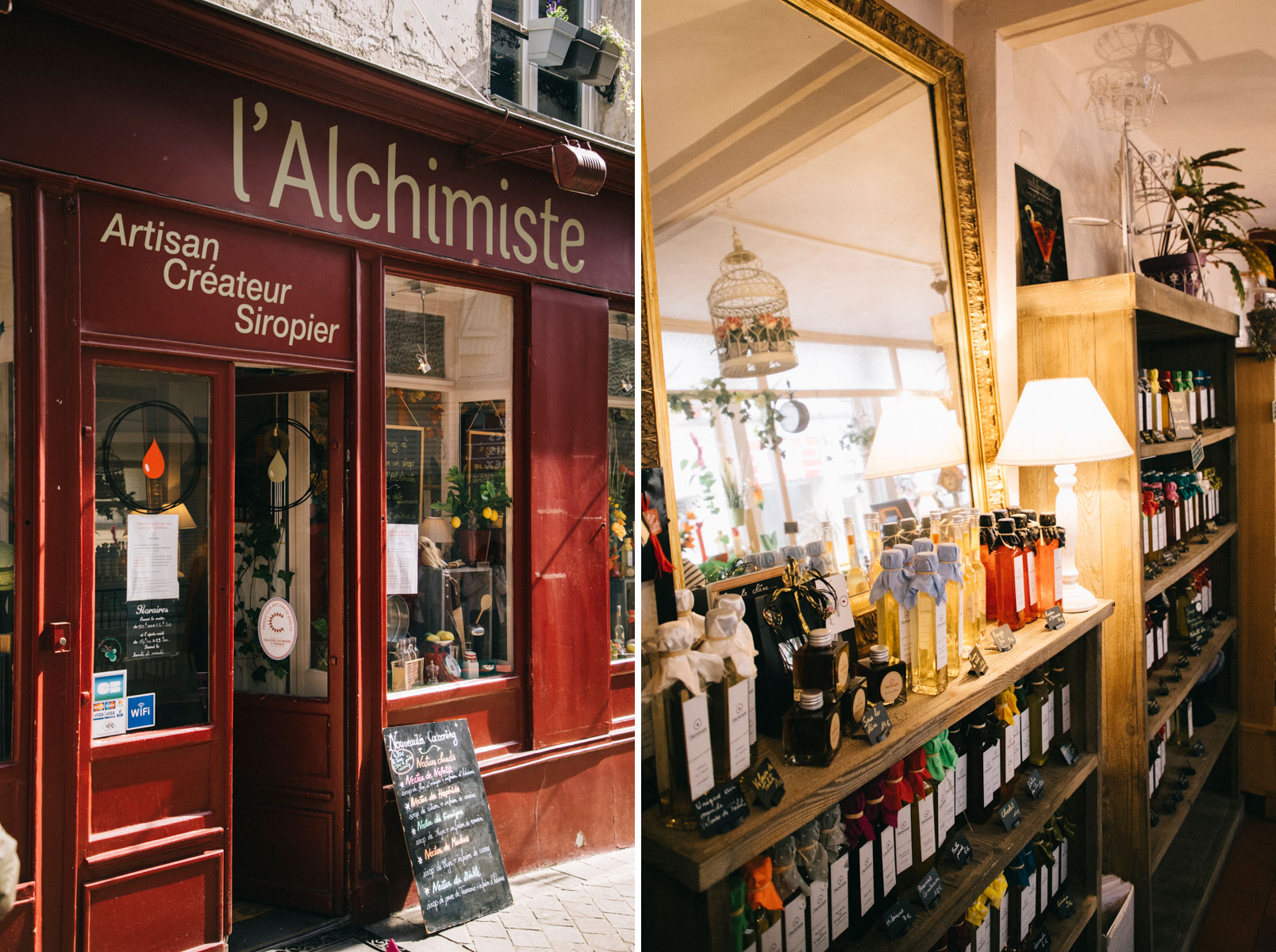 La boutique artisanale de l'Alchimiste siropier à Chevreuse