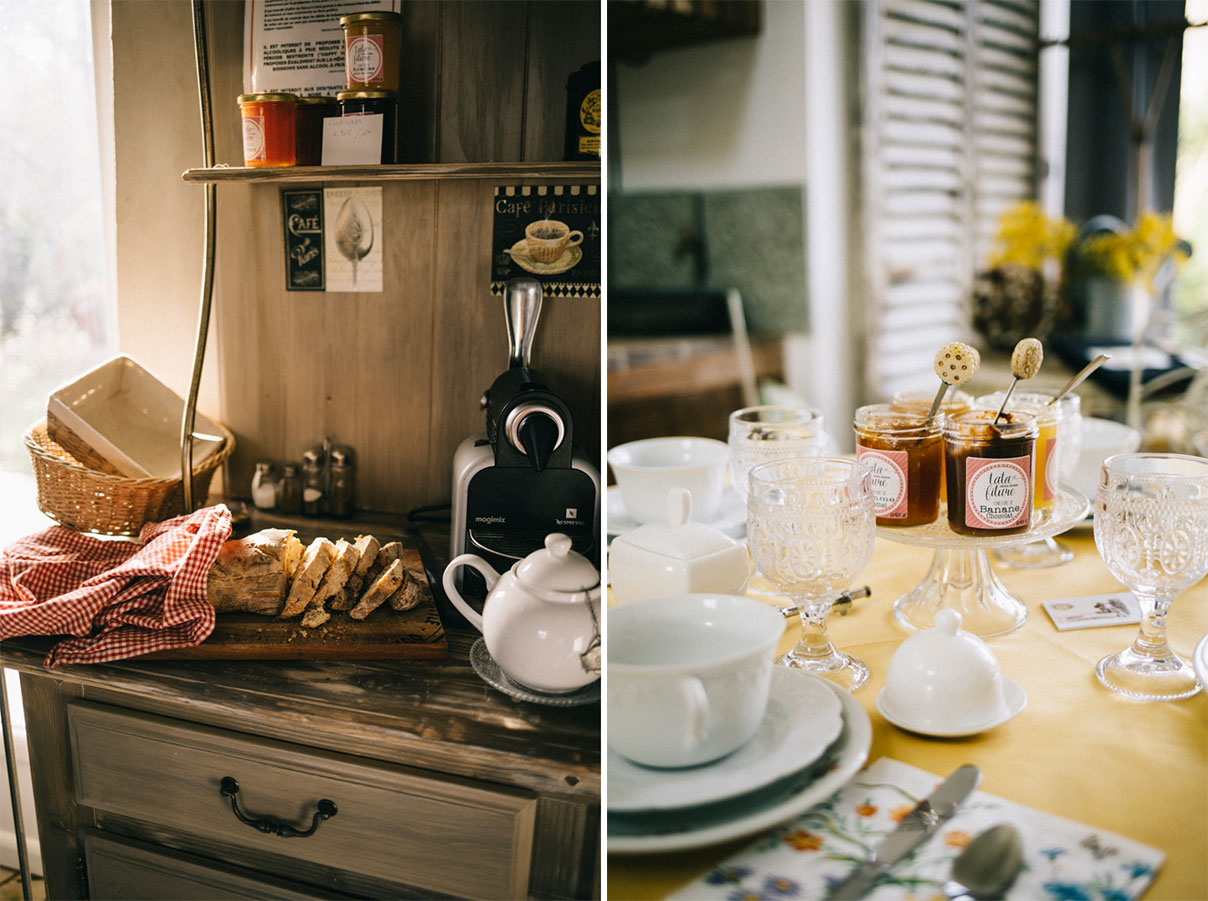 Petit-dejeuner Grange de la Guesle hébergement vallée de Chevreuse