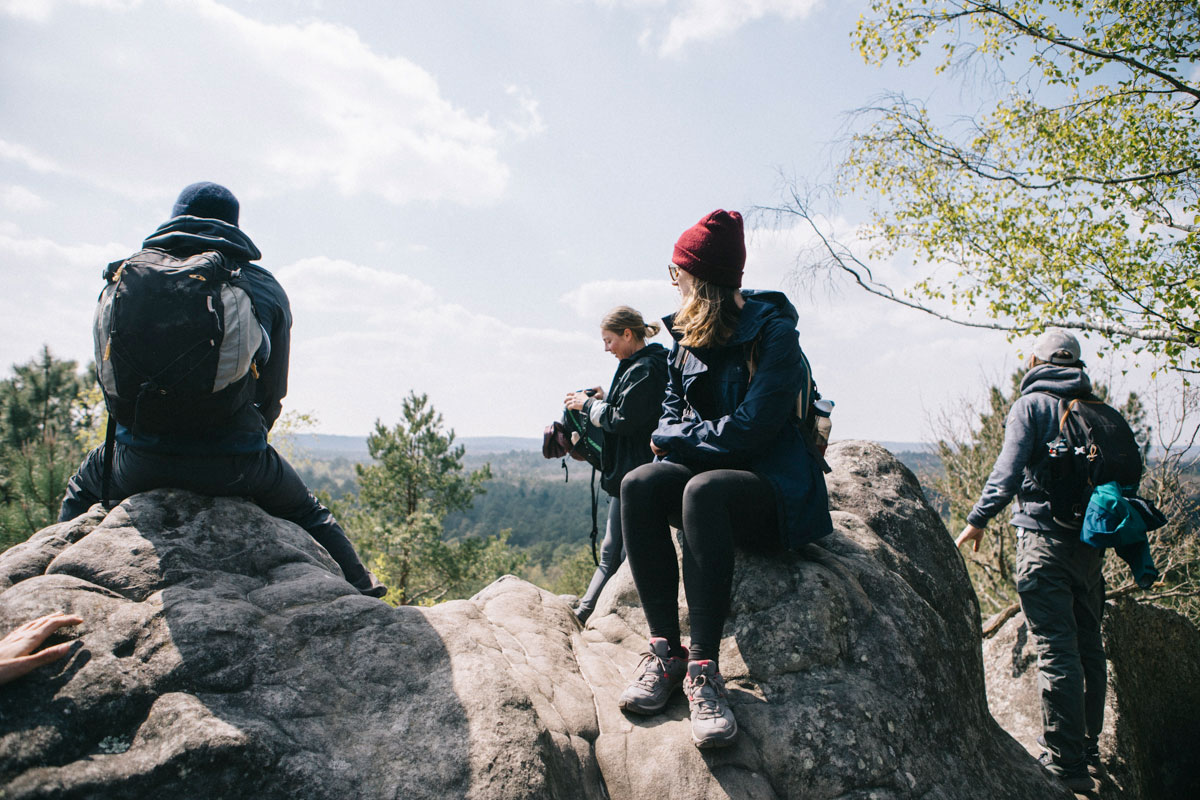 Massif des trois pignons, les 25 Bosses, fontainebleau randonnée