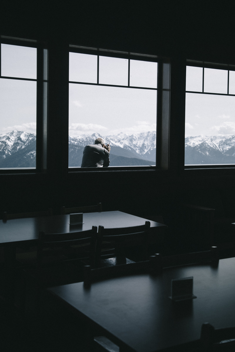 panorama depuis le visitor center hurricane Ridge