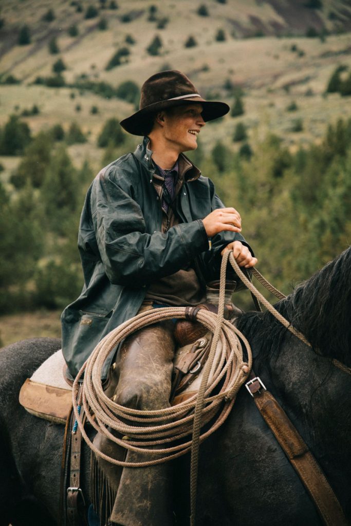 Un cowboy au Wilson Ranch retreat