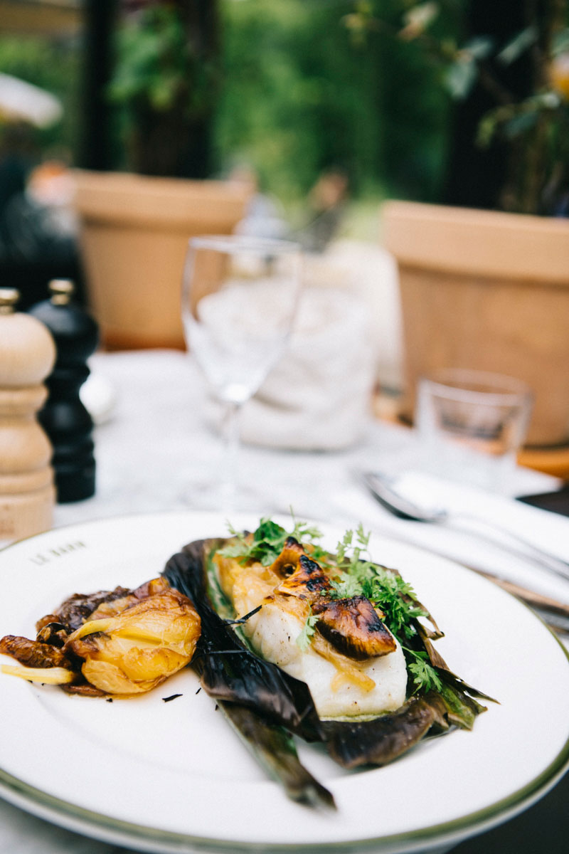 Lieu jaune, plat dîner serre du Barn