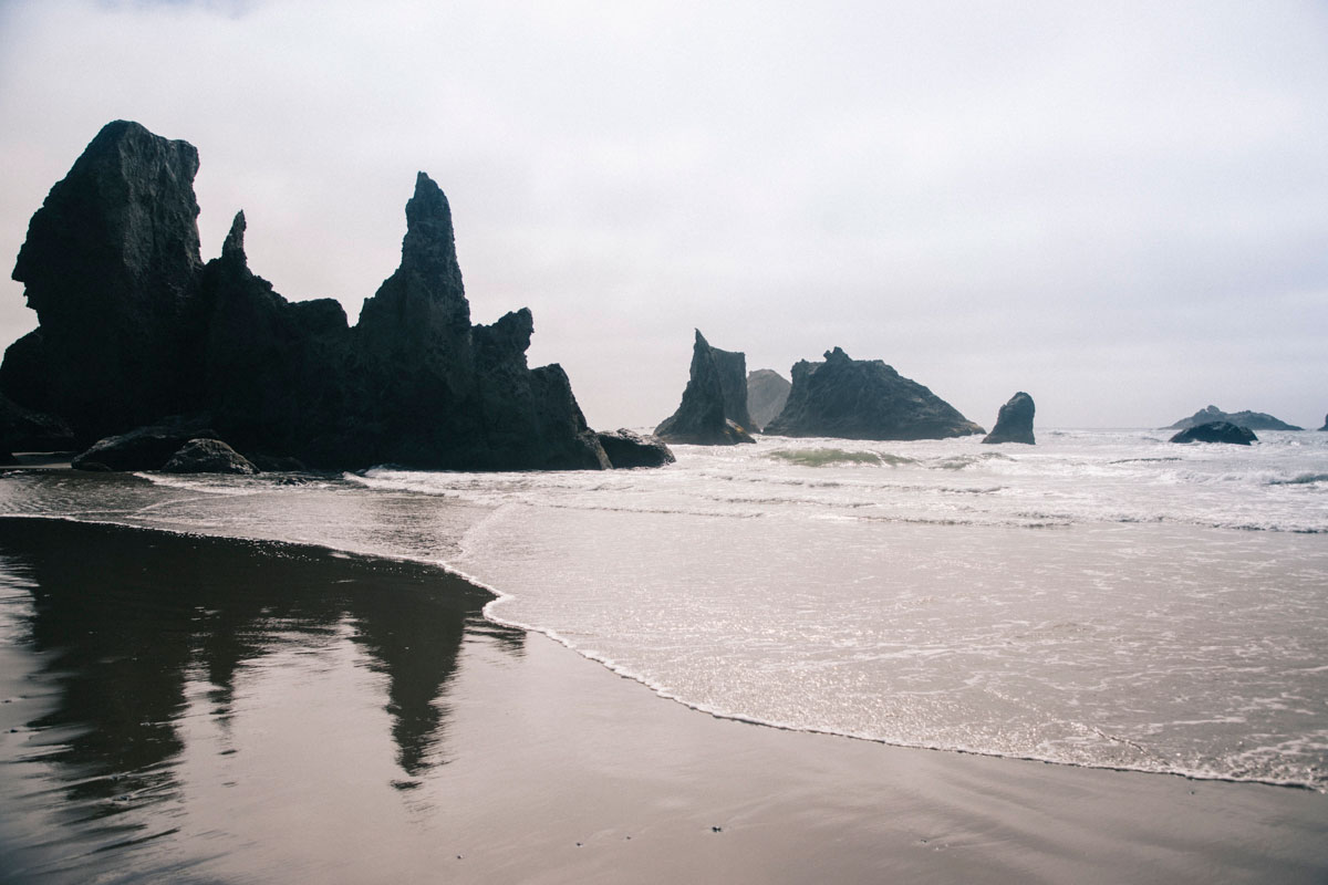 Seas stack sur Bandon Beach Oregon Coast