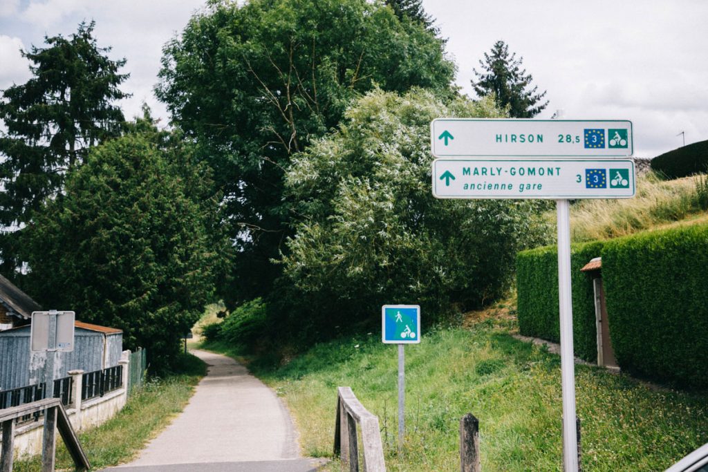 direction de la vélo route Eurovélo 3