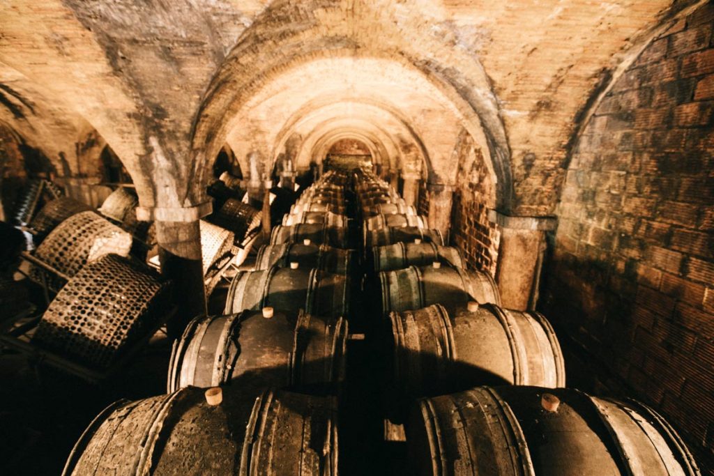 visiter les caves du Château de Montluc
