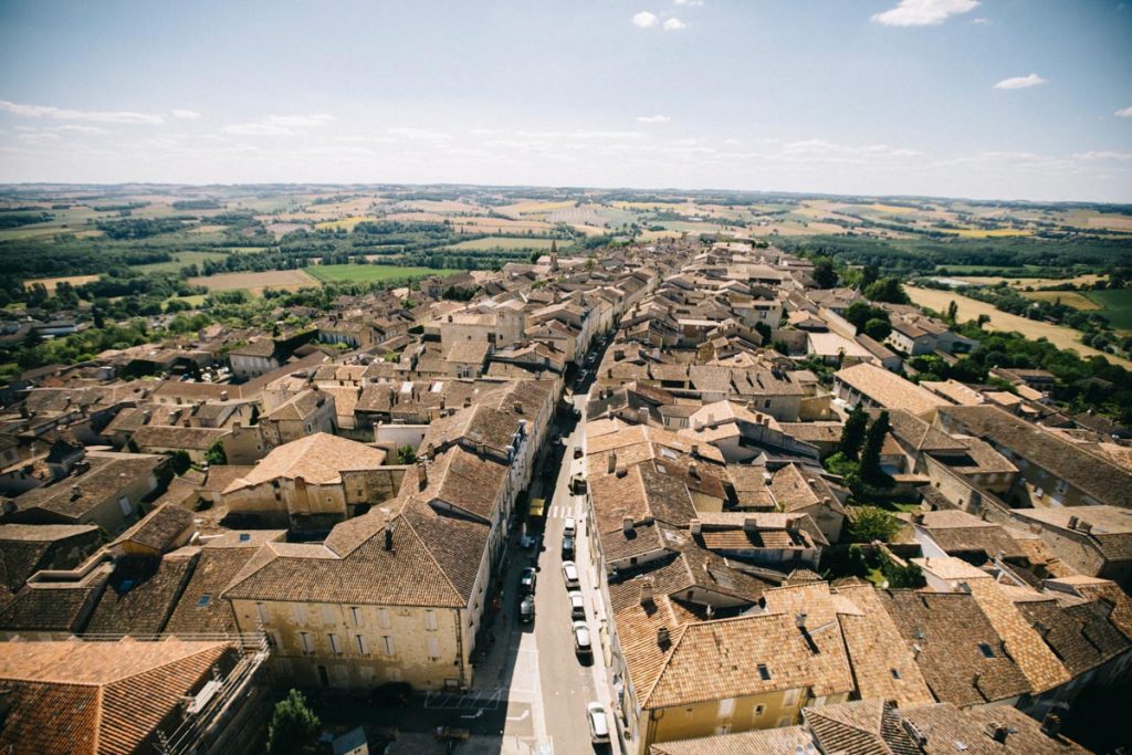 Lectoure et la vue depuis le clocher de la cathédrale