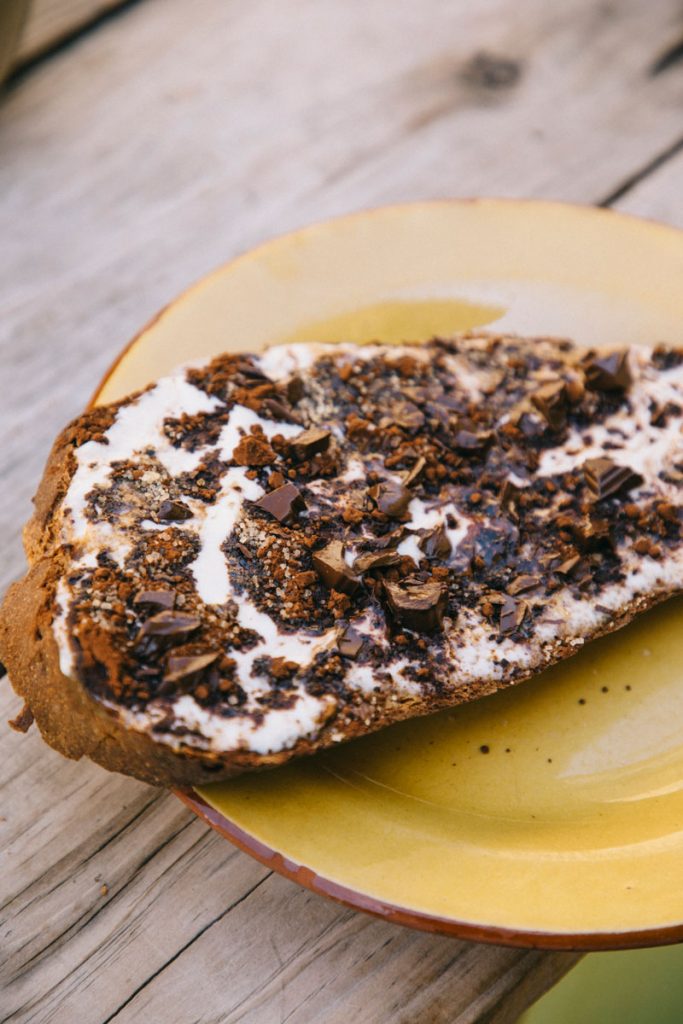 la tartine au chocolat de la librairie de Sarrant
