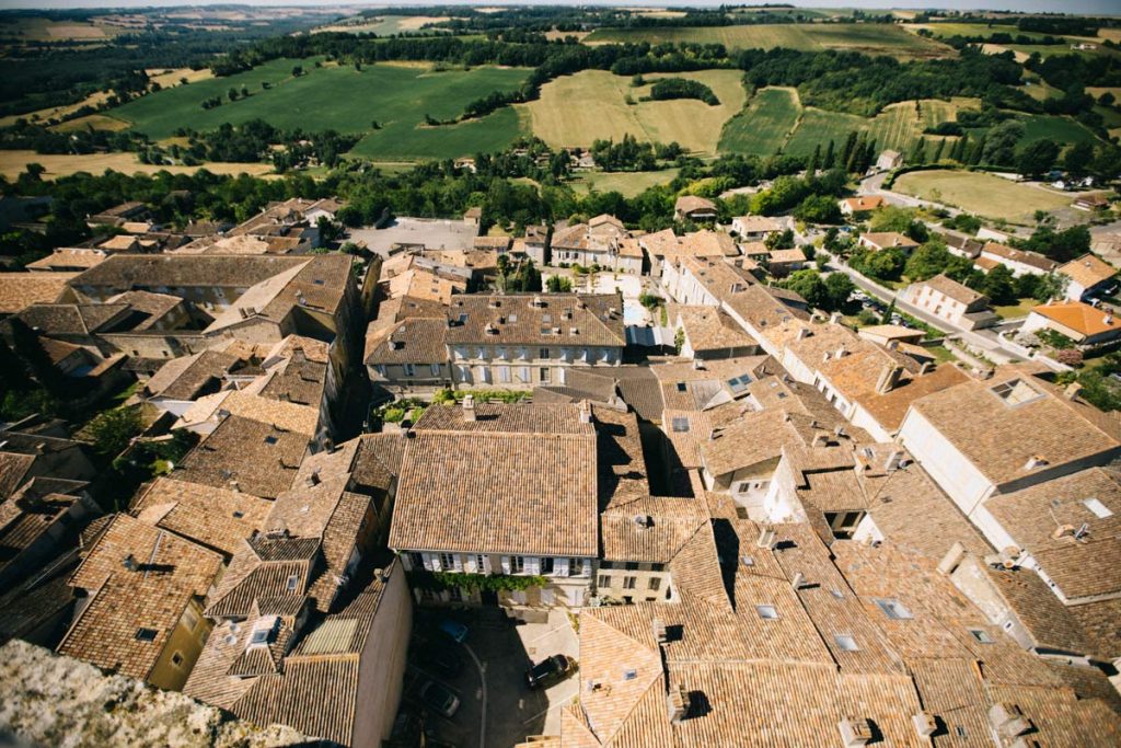 vue depuis le clocher d cela Cathedrale de Lectoure
