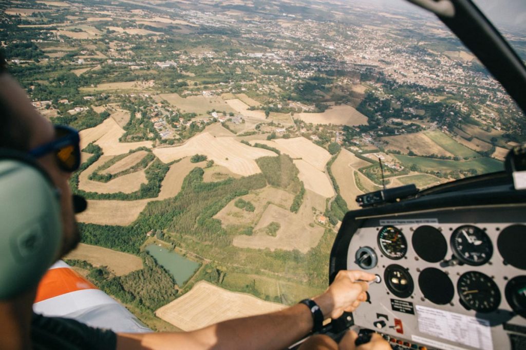 vol en planeur au dessus de Auch