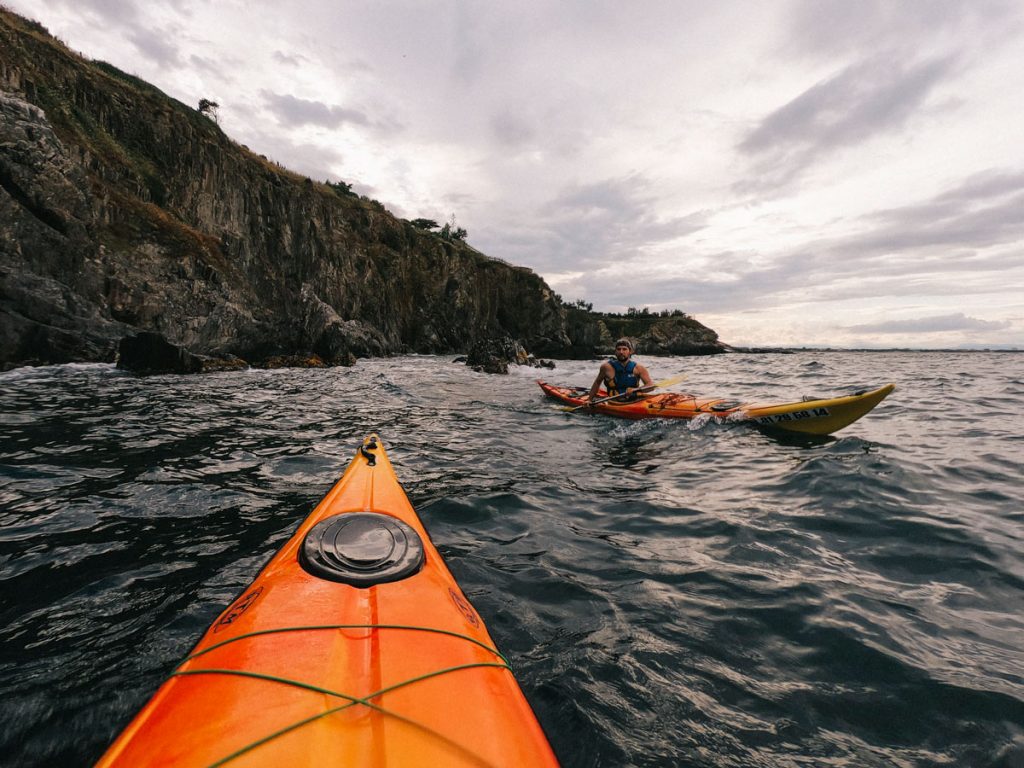 Kayak de mer à Argelès-sur-Mer. crédit photo : Clara Ferrand - blog Wildroad