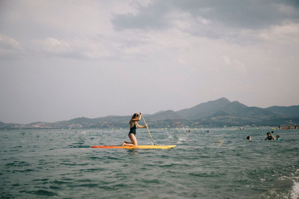 Faire du Paddle à Argelès-sur-mer. crédit photo : Clara Ferrand - blog Wildroad
