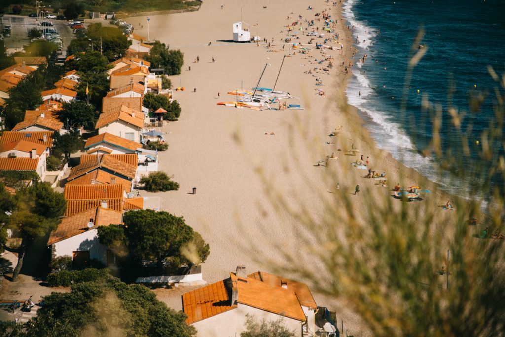 Panorama sur la plage du Racou. crédit photo : Clara Ferrand - blog Wildroad