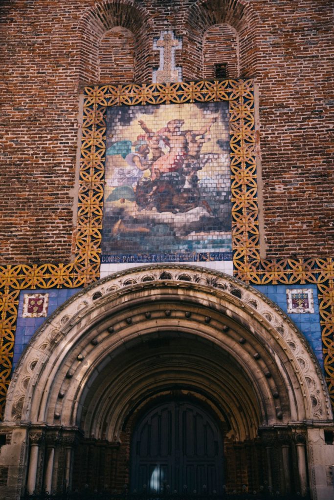 Mosaïque de la vision 'ezechiel de l'église de Saint-Jacques