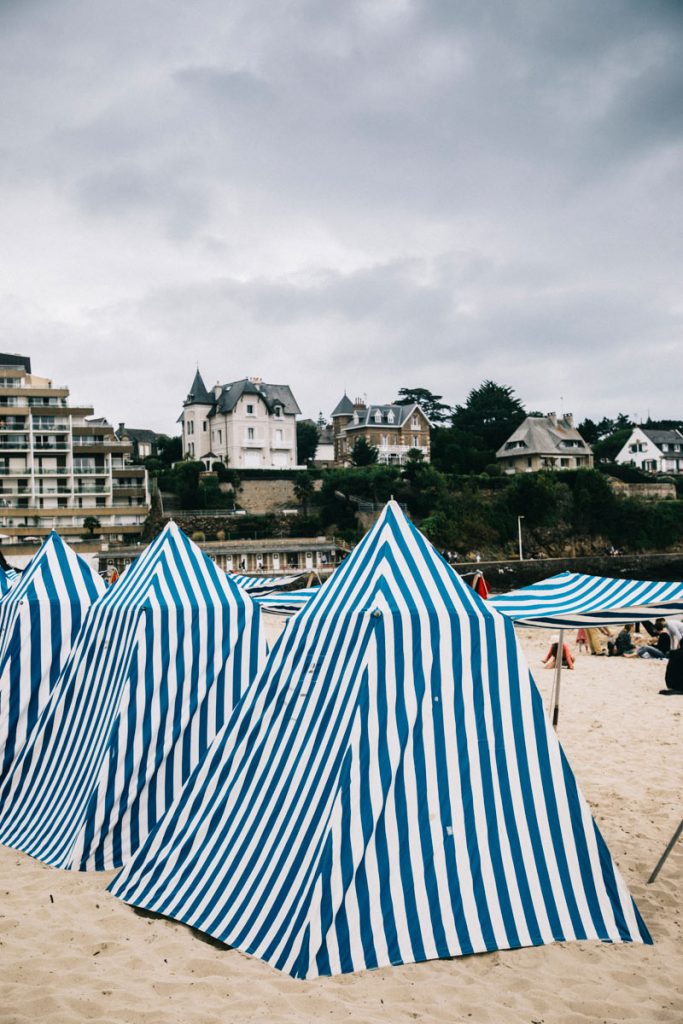 les tentes de plage de Dinard
