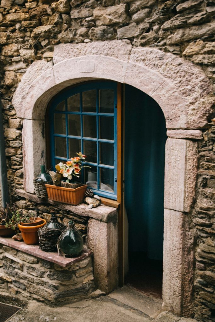 les rues du villages d'Olargues dans le Haut-Languedoc