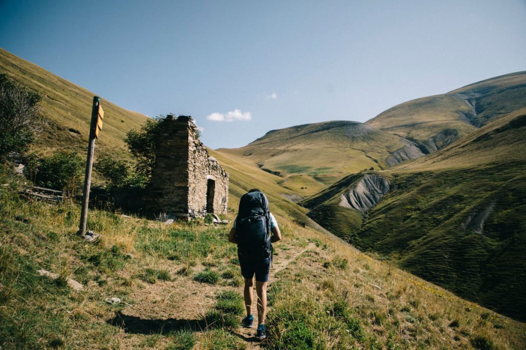 les alpes des verts en ruine
