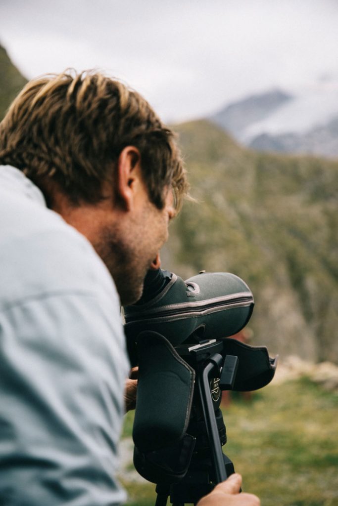 observation de chamois au refuge des mouterres