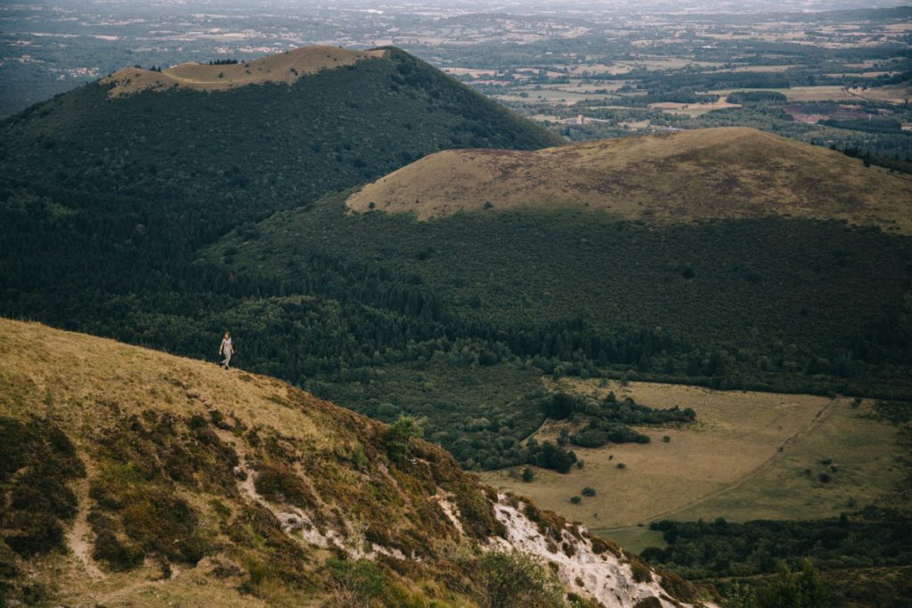 la chaîne des puy depuis de Panoramique