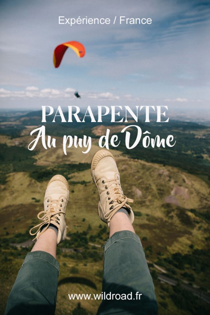 faire du parapente au-dessus du puy de Dôme
