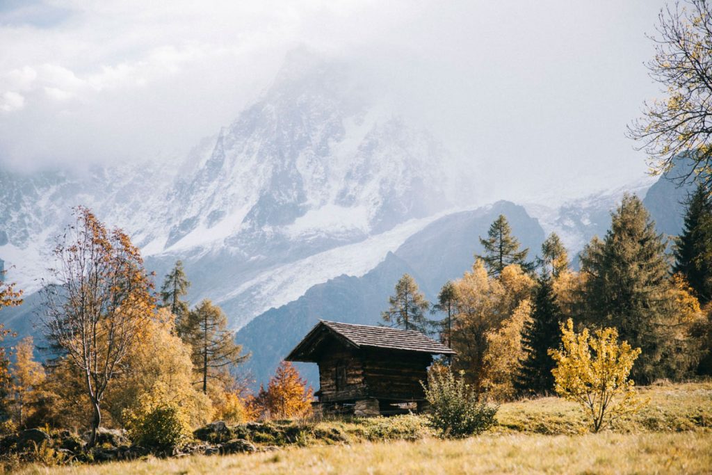 alpage de Charousse à côté de Chamonix aux Houches