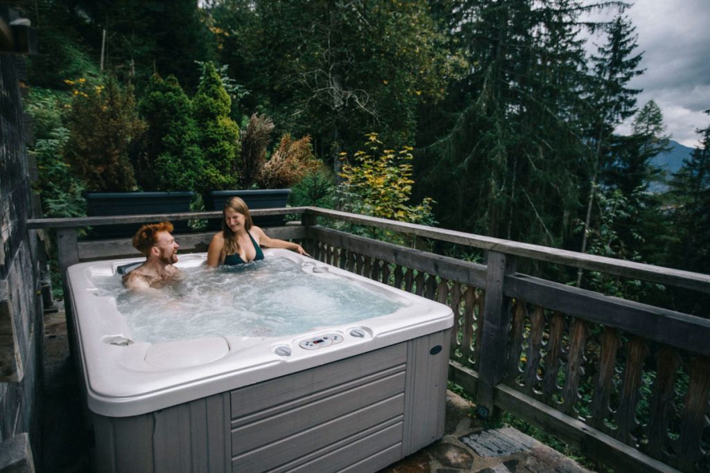 séssion jacuzzi aux chalets de philippe