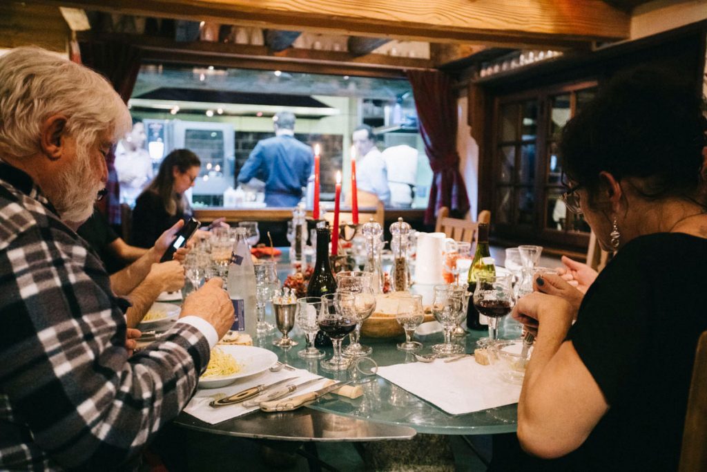 la table gastronomique des chalets de Philippe